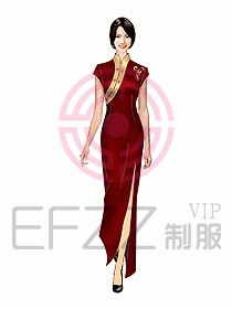 中餐迎賓制服212