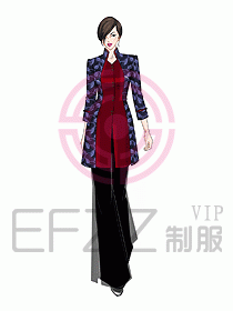 中餐迎賓服裝403