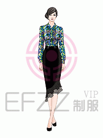 中餐迎賓制服423