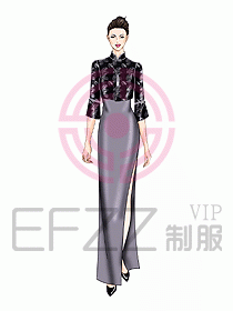 酒店中餐迎賓制服設計440