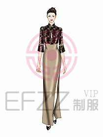 酒店中餐迎賓制服設計441