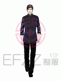 酒店中餐服務員制服設計907