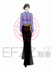 酒店中餐服務員制服設計917