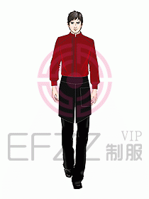 酒店中餐服務員制服設計919