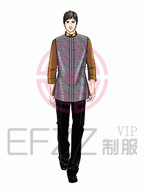 酒店中餐服務員制服設計924