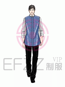 酒店中餐服務員制服設計926