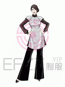 酒店中餐服務(wù)員制服設(shè)計928