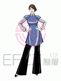 酒店中餐服務(wù)員制服設(shè)計929