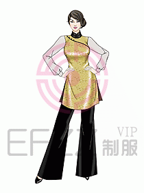 酒店中餐服務員制服設計935