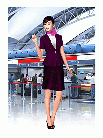 空姐服裝設(shè)計(jì)圖318