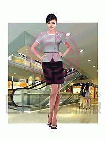專賣店營業員服裝643