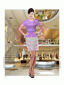 專賣店營業員服裝653