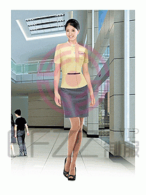 女短袖職業(yè)裝083