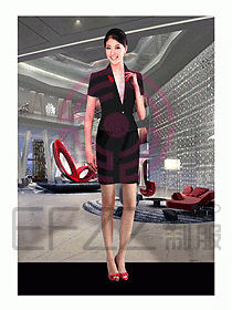 酒店前廳總臺制服360