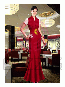 酒店制服中餐迎賓461
