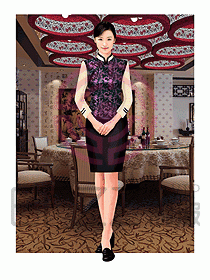 酒店中餐服務員制服945