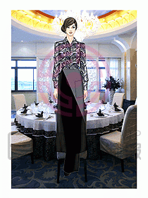 酒店西餐服務(wù)生制服495