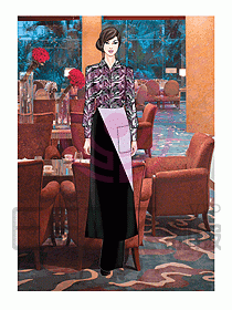 酒店西餐服務生制服497