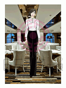 酒店西餐服務(wù)生制服526