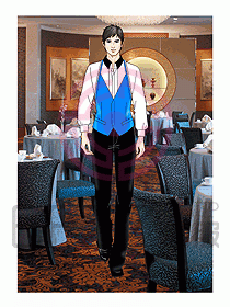 酒店西餐服務生制服538