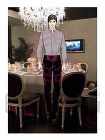 酒店西餐服務生制服546