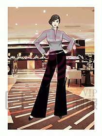 酒店西餐服務生制服549