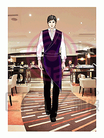 酒店西餐服務生制服554