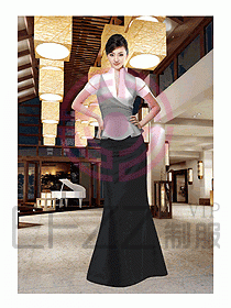 酒店西餐廳咨客制服234