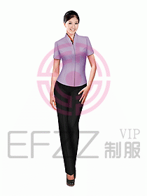 女職業裝短袖襯衫設計圖167