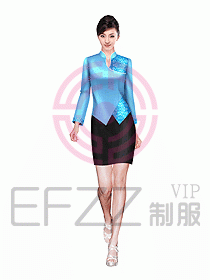 酒店中餐服務員制服設計圖967