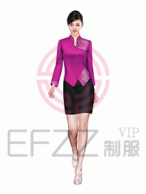 酒店中餐服務(wù)員制服設(shè)計圖978