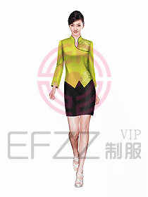 酒店中餐服務員制服設計圖977