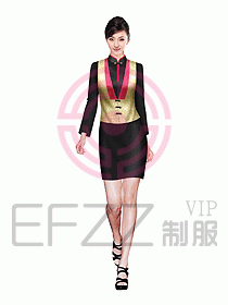 酒店中餐服務(wù)員制服設(shè)計圖989