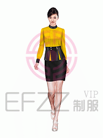 西餐服務員制服設計圖598