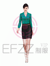 西餐服務員制服設計圖608