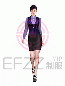 西餐服務員制服設計圖622