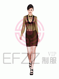 西餐服務員制服設計圖632
