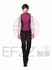 中餐服務員制服設計圖1007