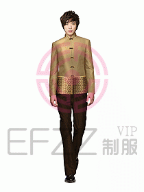 中餐服務員制服設計圖1009