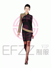 中餐服務員制服設計圖1023