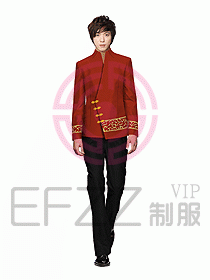 中餐服務員制服設計圖1021