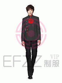 中餐服務員制服設計圖1031