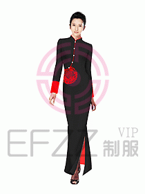 中餐服務(wù)員制服設(shè)計(jì)圖1030