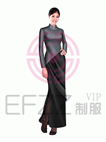 中餐迎賓制服設計圖512