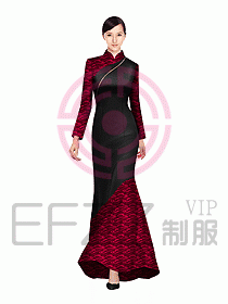 中餐迎賓制服設計圖519