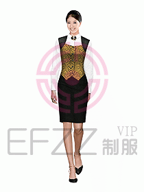 西餐服務員制服設計圖668