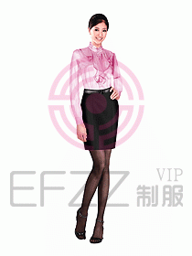 女職業裝長袖襯衫設計圖100