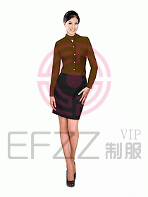 女職業裝長袖襯衫設計圖102