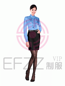女職業裝長袖襯衫設計圖104