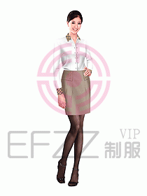 女職業裝長袖襯衫設計圖107